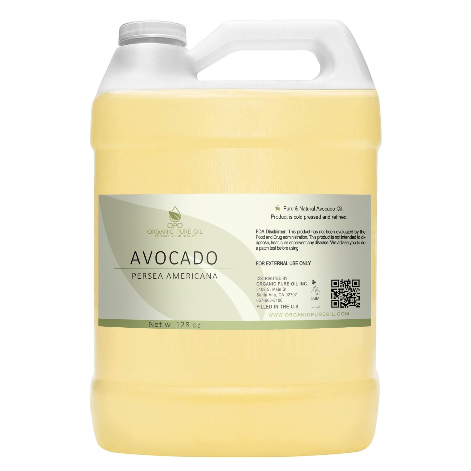 OPO Avocado Oil bottle showing pure, unscented hydration for skin and hair.