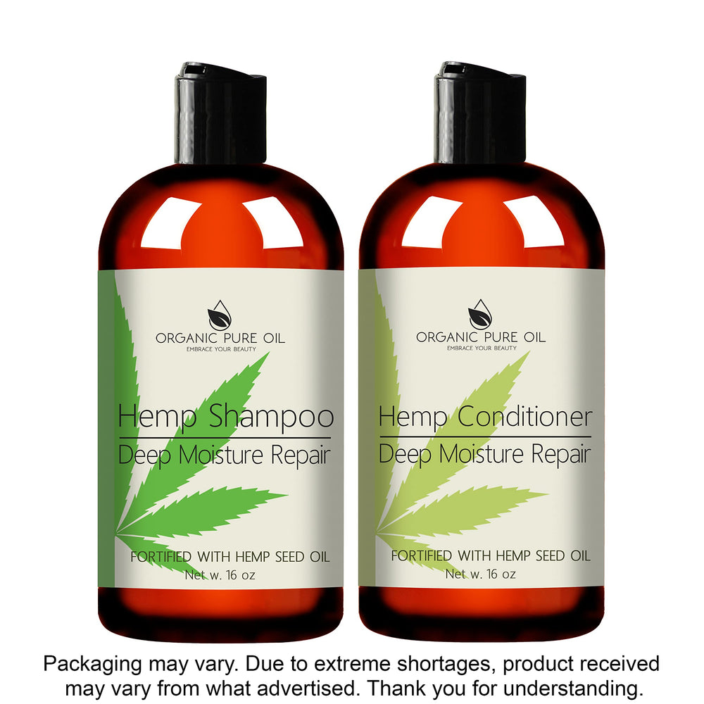 OPO hemp conditioner bottle provides moisture for manageable, frizz-free hair