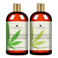 OPO hemp shampoo bottle delivers hydration for color-treated hair