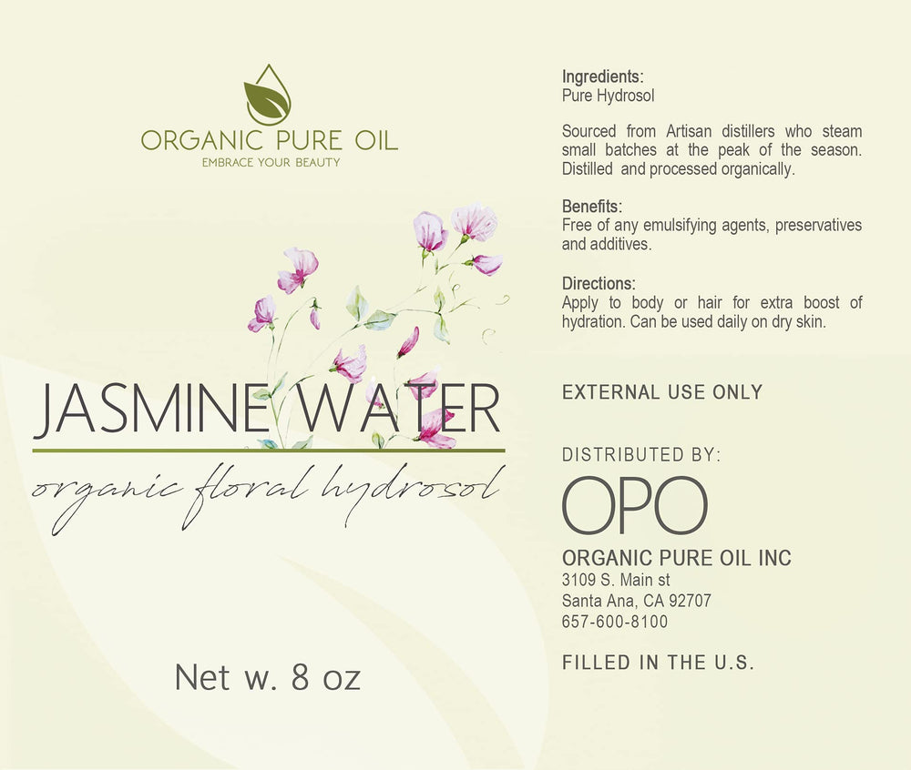 OPO Jasmine Hydrosol aroma-diffuser setup delivering spa like calm.