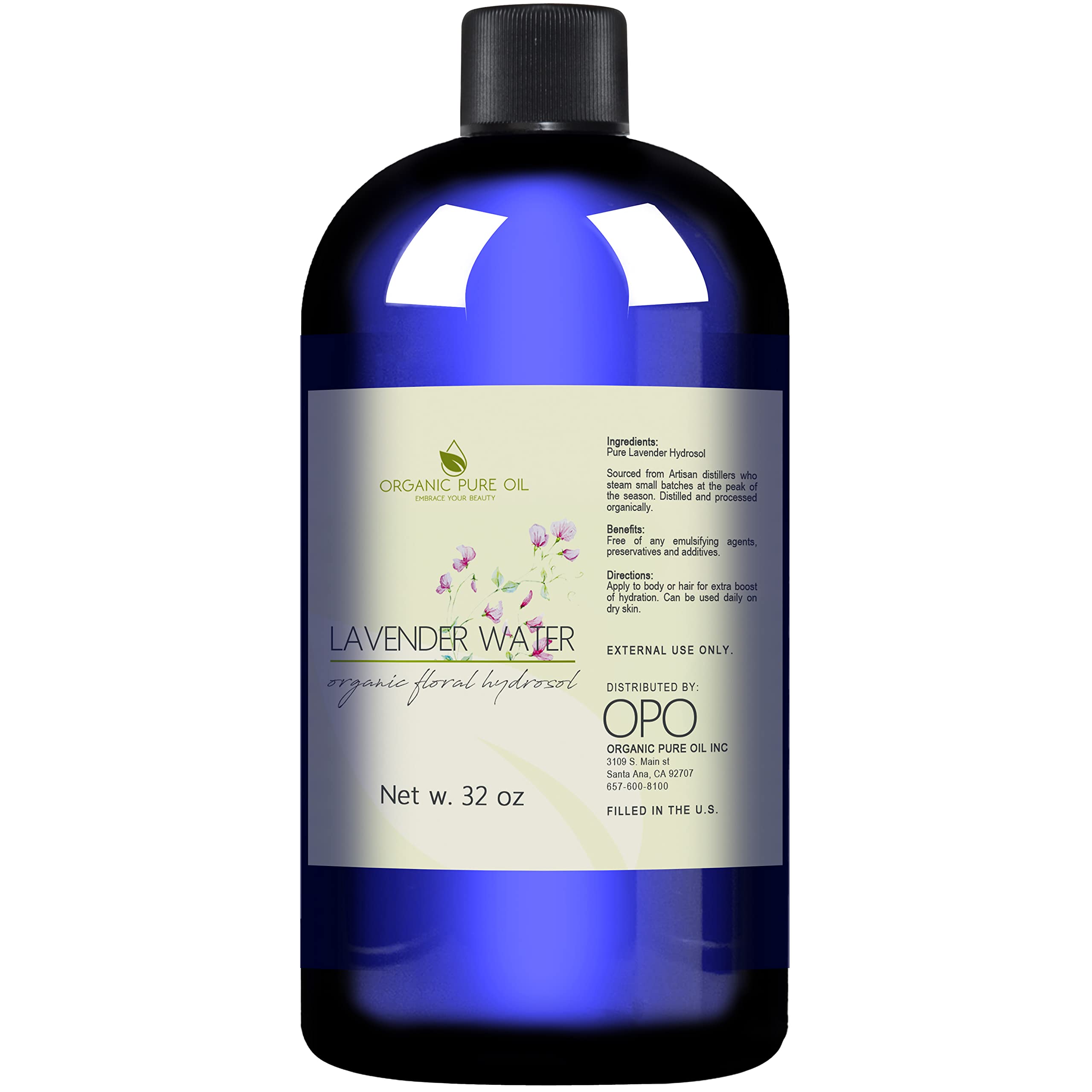 OPO Lavender Hydrosol mist spray ideal for quick skin refresh and calm scent.