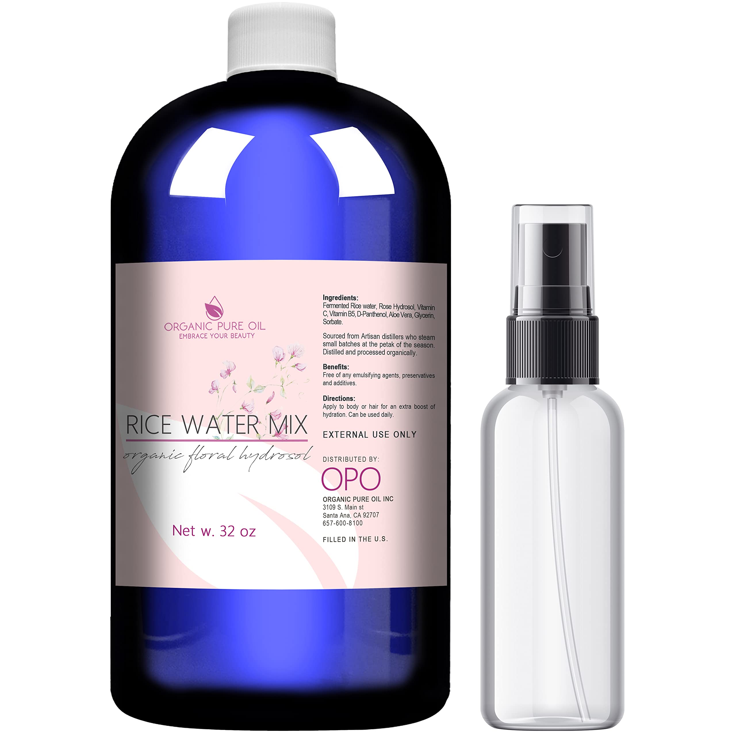 OPO Rice Water Hair Growth Mixture spray mist for refreshing hair roots