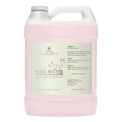 OPO Rose Hydrosol bottle front shows pure steam-distilled rose water for daily hydration.