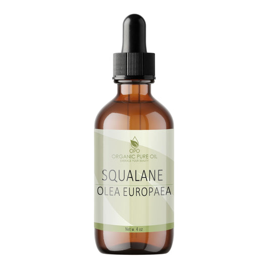 OPO Squalane Oil bottle with dropper delivers quick hydration for all skin types.