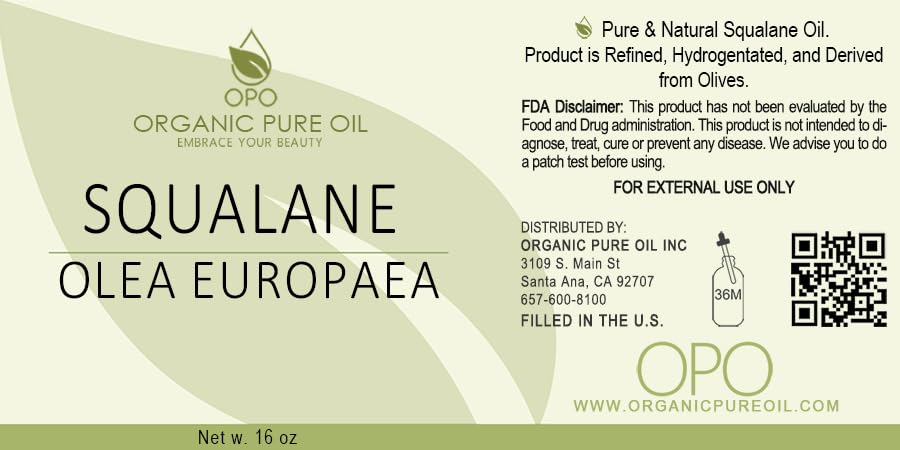 OPO Squalane on hand demonstrates light texture and fast absorption.