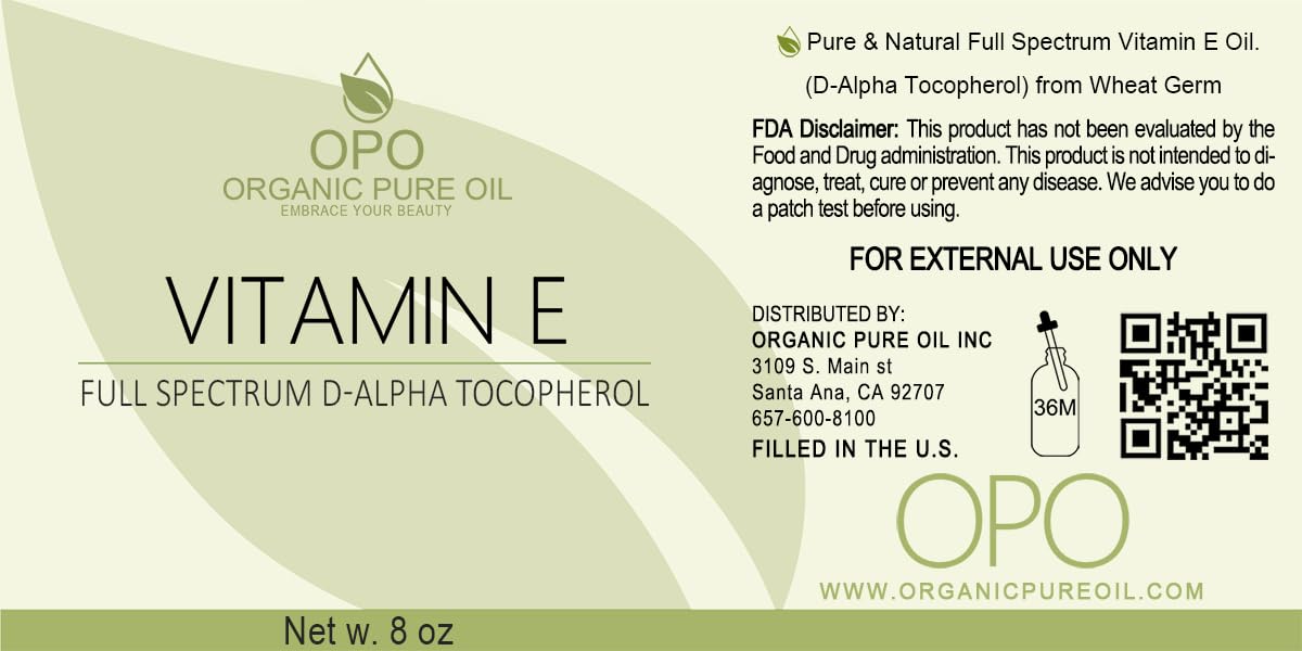 Dense red texture showcases thick, pure Vitamin E Oil derived from wheat germ.