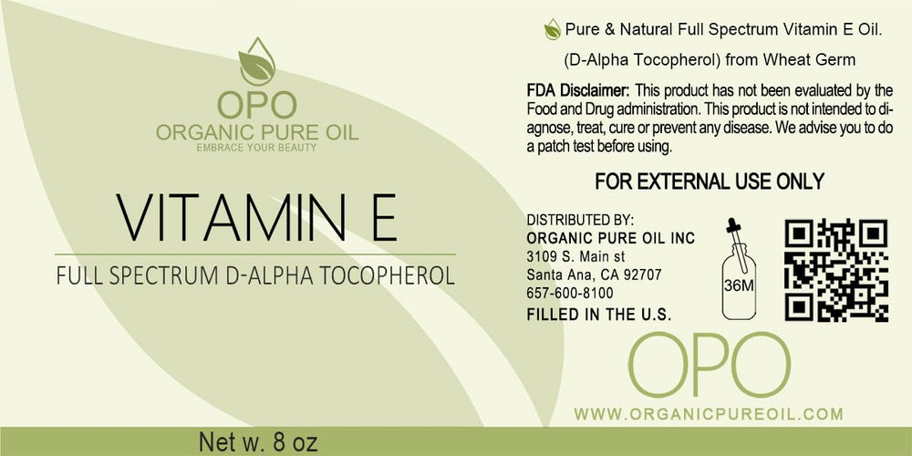 Dense red texture showcases thick, pure Vitamin E Oil derived from wheat germ.