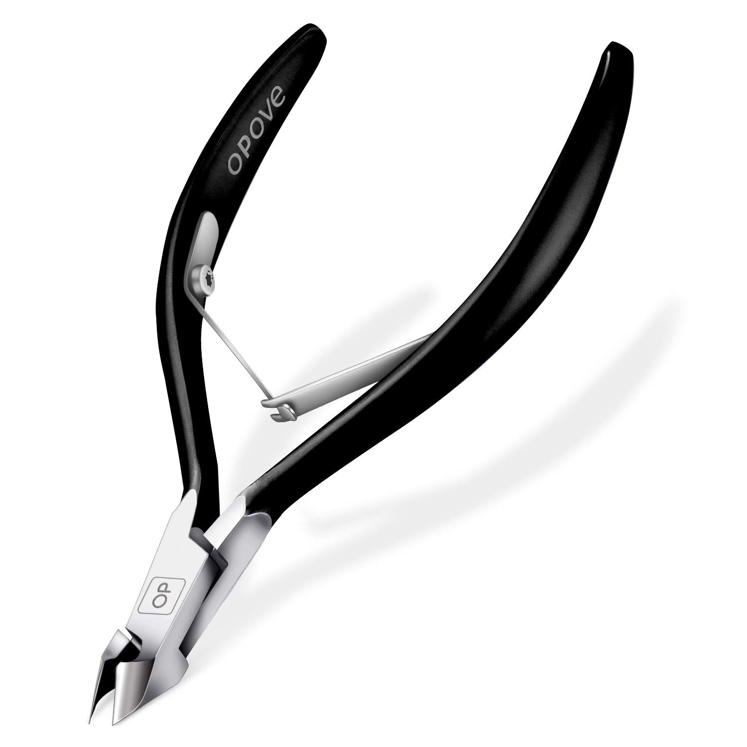 opove X7 black cuticle nippers close-up highlighting ultra-sharp precision for nail care