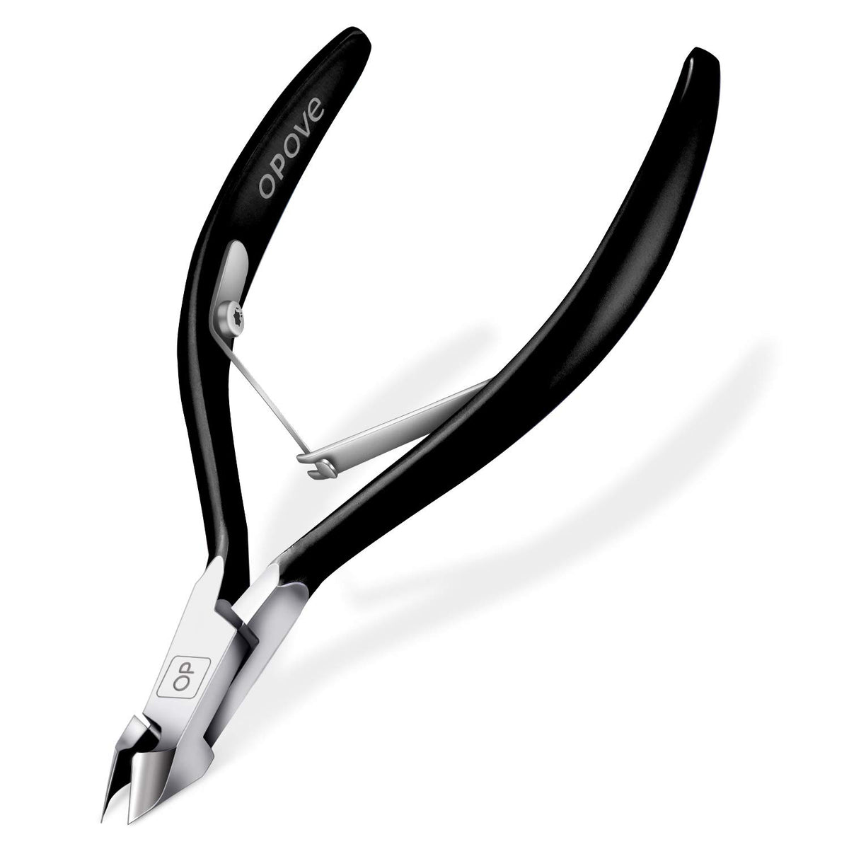 opove X7 black cuticle nippers close-up highlighting ultra-sharp precision for nail care