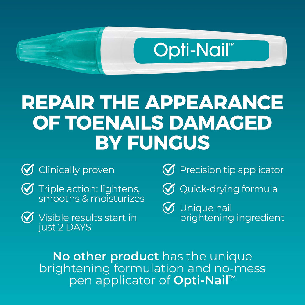Opti-Nail application on toe nail for daily use.