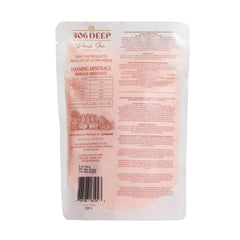 Orange aromatherapy bath salts with Dead Sea minerals for relaxed muscles and calm mood.