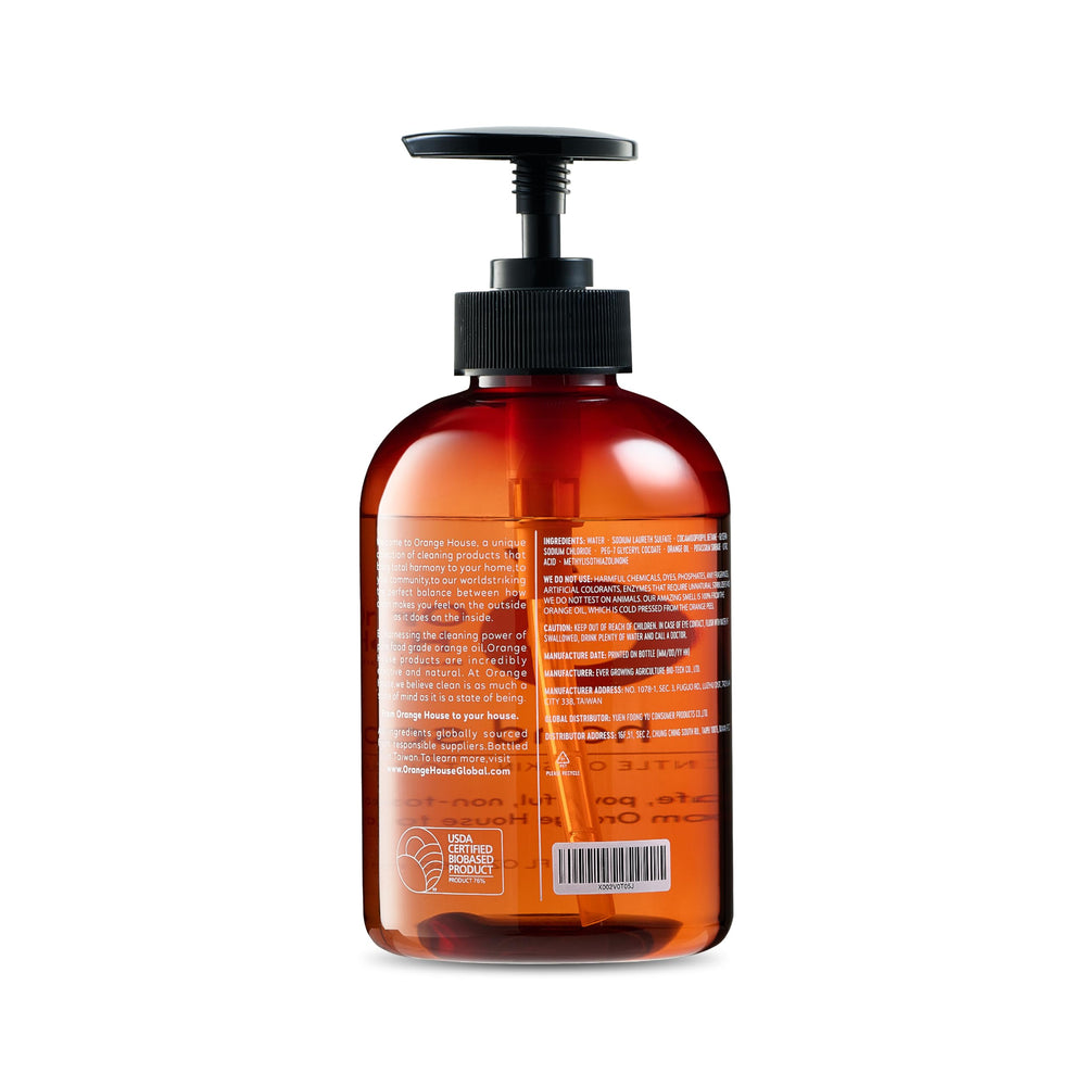 Orange House bathroom-counter-use setting captures convenient daily hand care.
