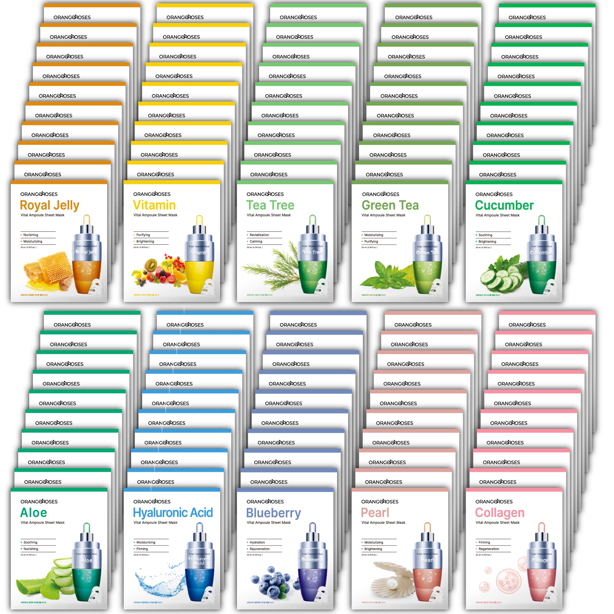 OBS lab Orangeroses 100-pcs combo pack for daily hydration