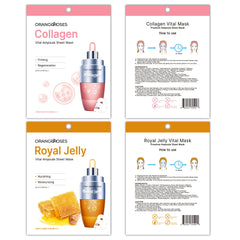 OBS lab Orangeroses masks with release paper for easy, comfortable application