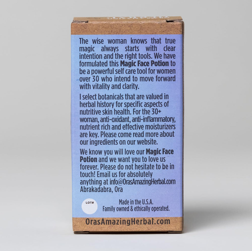 Calendula and licorice infusion in Ora's Amazing Magic Face Potion.