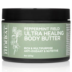 Ora's Amazing Herbal Ultra Healing Butter 8oz tub, deeply moisturizing for dry skin.