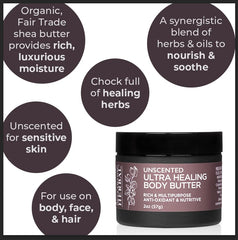 Close-up of creamy texture of Ora's Ultra Healing Butter.