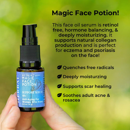 Sea buckthorn oil close-up in Ora's Amazing Magic Face Potion.
