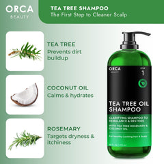 Orca Beauty ingredients label highlights vitamin E and coconut oil benefits