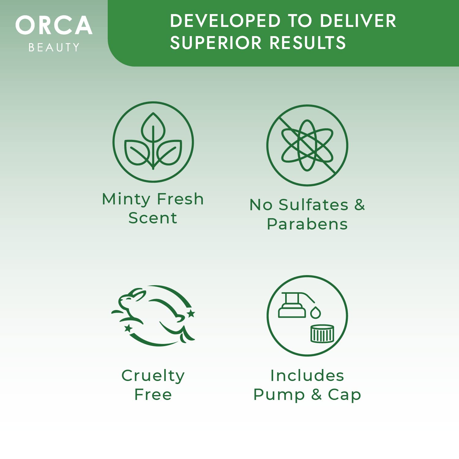 Orca Beauty scalp close-up showing reduced flakes and balanced oil