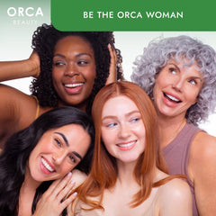 Orca Beauty bottle with tea tree and rosemary fragrance notes