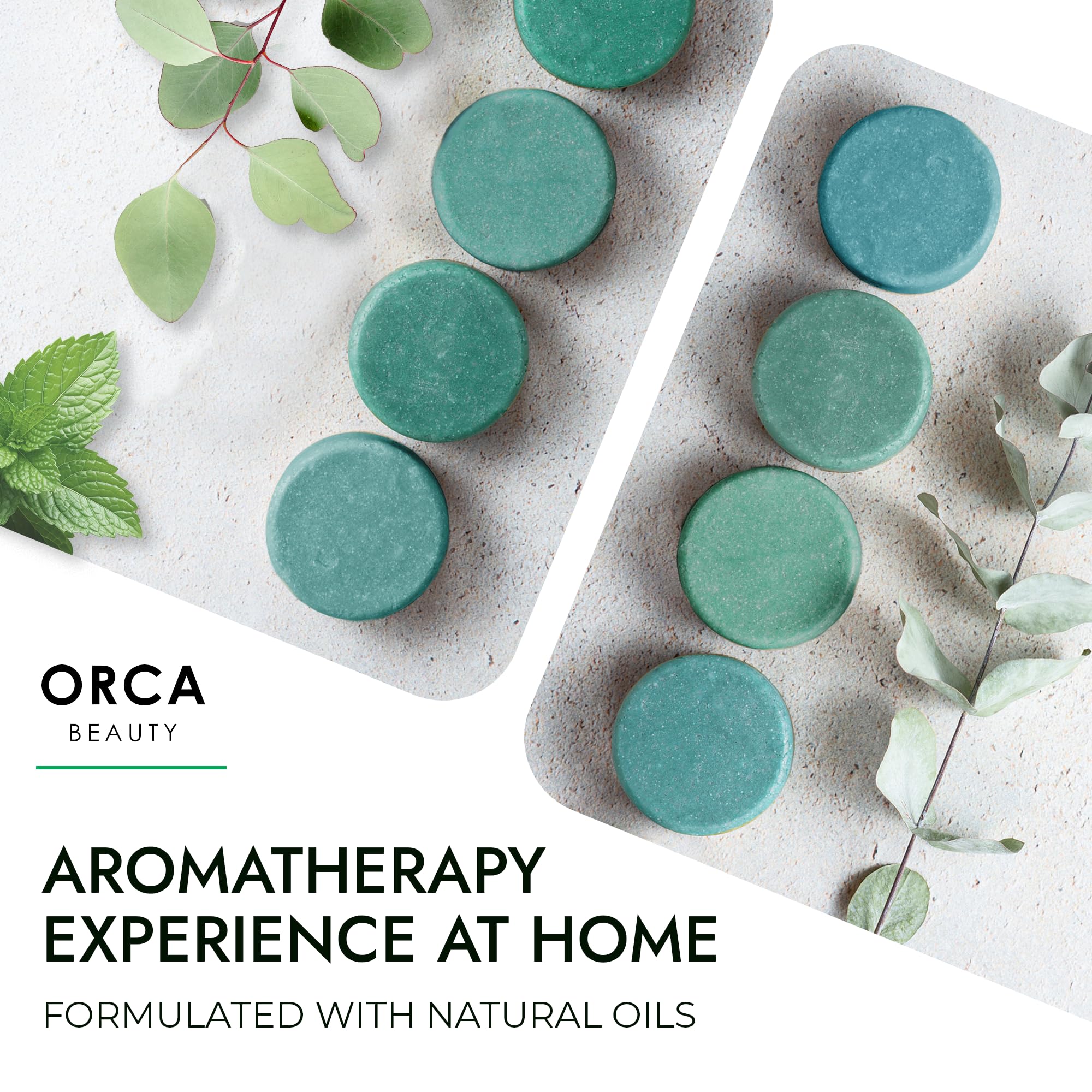 Orca Beauty Wellness Gift Set visuals highlighting soothing aromatherapy for home spa.