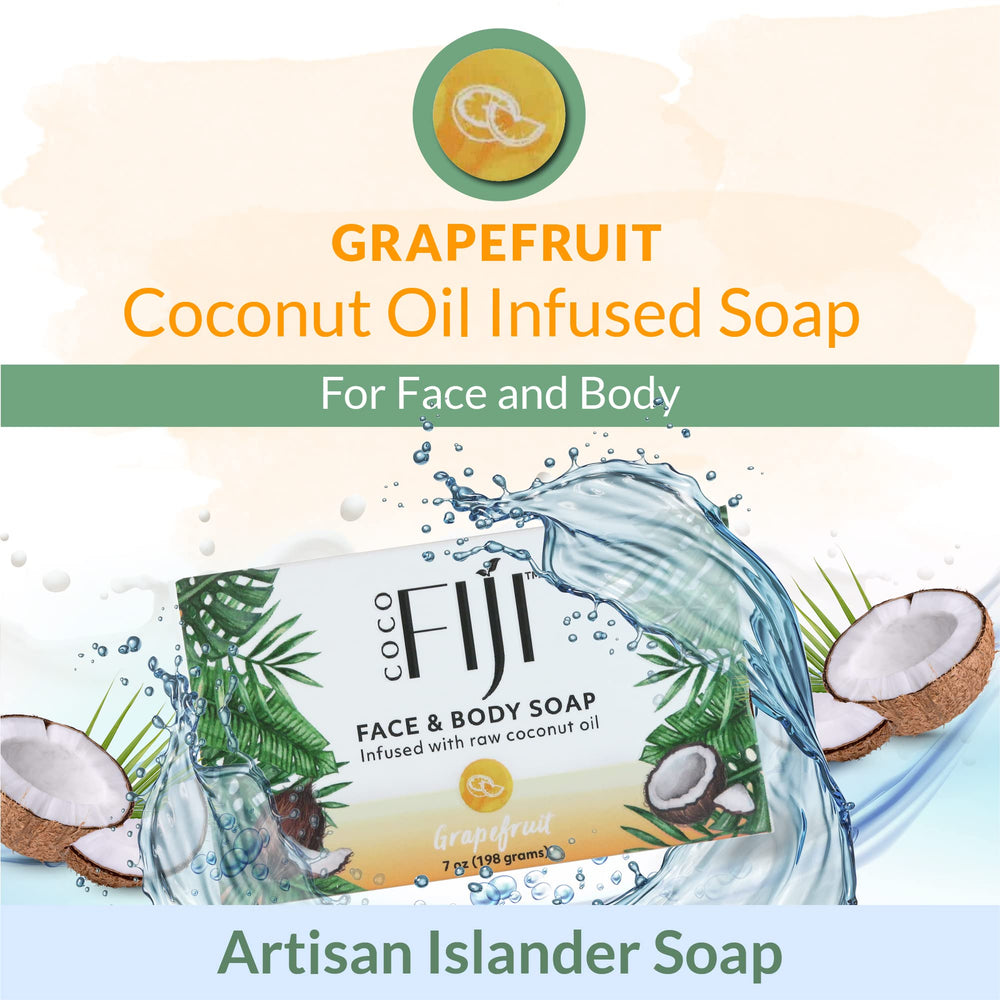 Organic Fiji Coco Fiji multi use bar for cleansing, shaving, and shampoo.