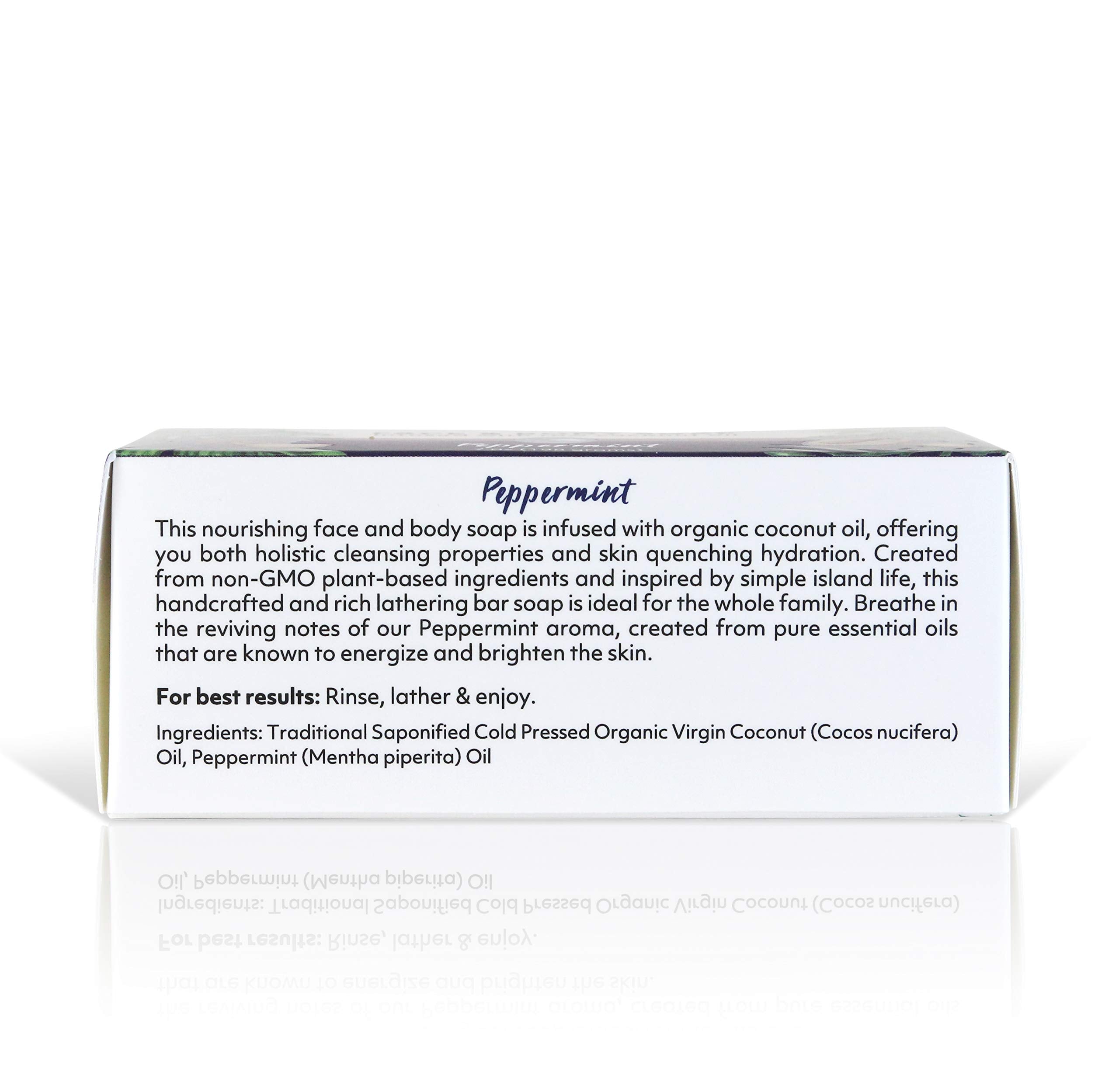 Coco Fiji soap bar peppermint fragrance for refreshing cleanse.