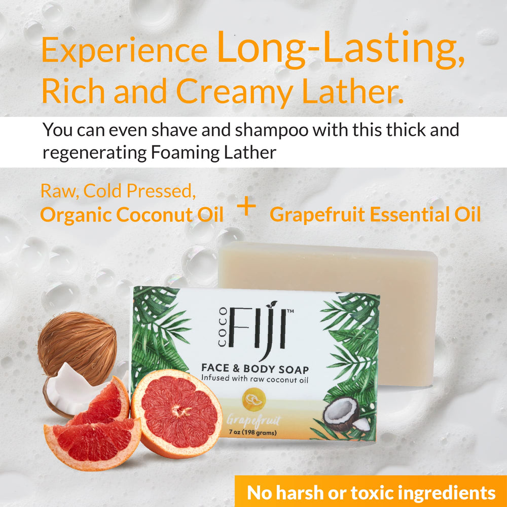 Organic Fiji Coco Fiji vegan cruelty free soap, USA made with natural ingredients.