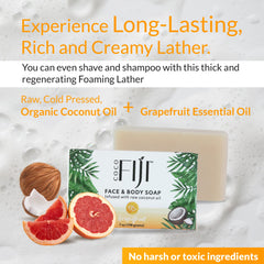 Organic Fiji Coco Fiji vegan cruelty free soap, USA made with natural ingredients.