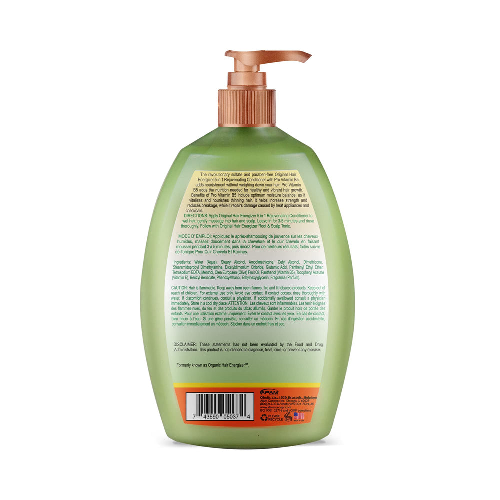 Organic Hair Energizer duo set package showcasing complete growth-support system