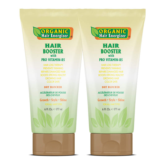 Organic Hair Energizer bottle pour shows easy application for healthier growth