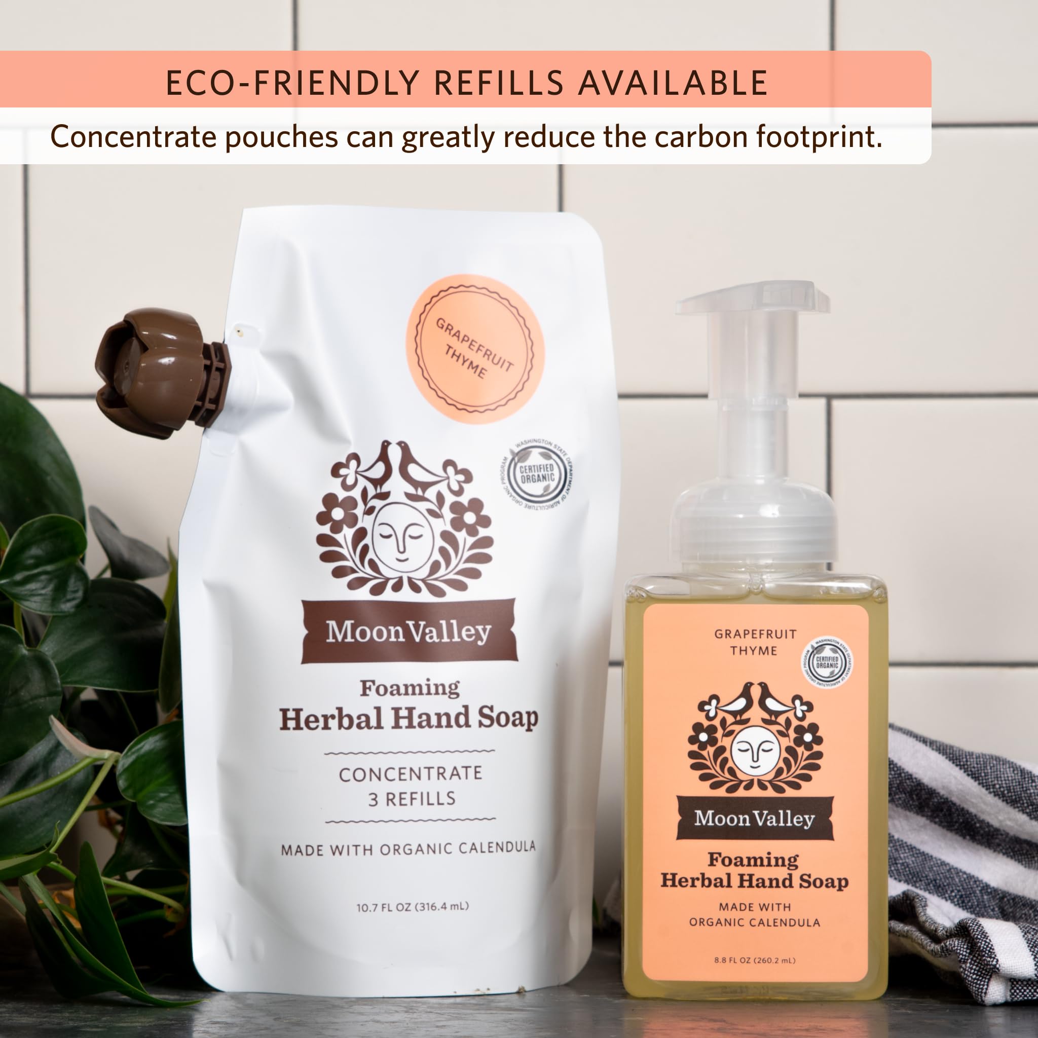 Two-pack Moon Valley soap saves space and ensures steady supply.