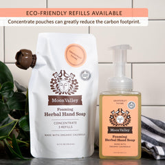 Two-pack Moon Valley soap saves space and ensures steady supply.