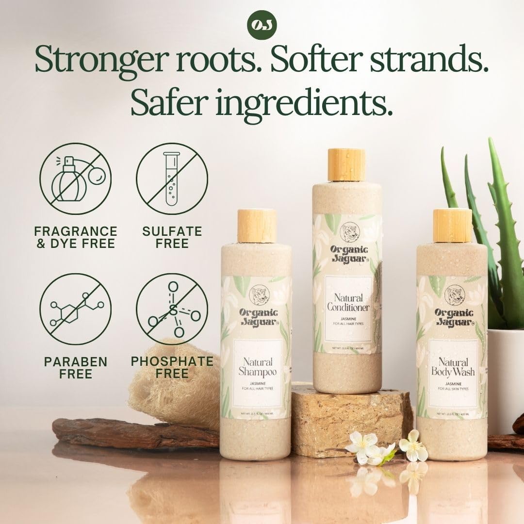 Organic Jaguar aloe vera gel highlight for soothing, mild care.