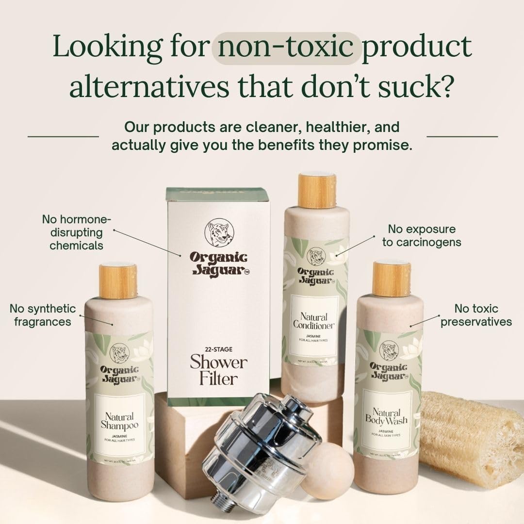 Organic Jaguar glycerin drops illustrating moisture retention for hydrated hair.