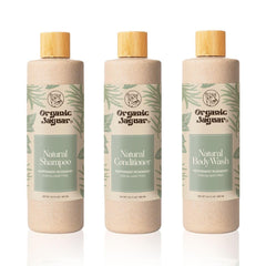 Organic Jaguar peppermint scent close-up conveys cooling, invigorating haircare experience.