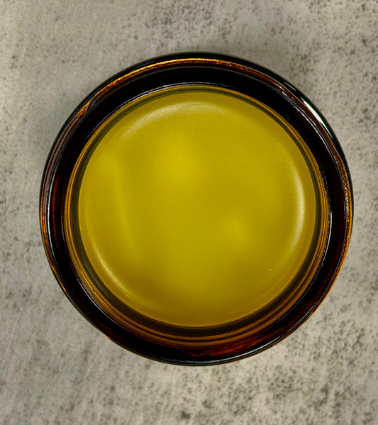 Organic Meadow Herbals Skin Healer Salve hand application, nourishing dry or itchy skin