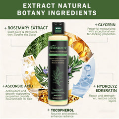 Organic Rosemary Hair Growth Shampoo lather forming refreshing foam for daily cleansing.