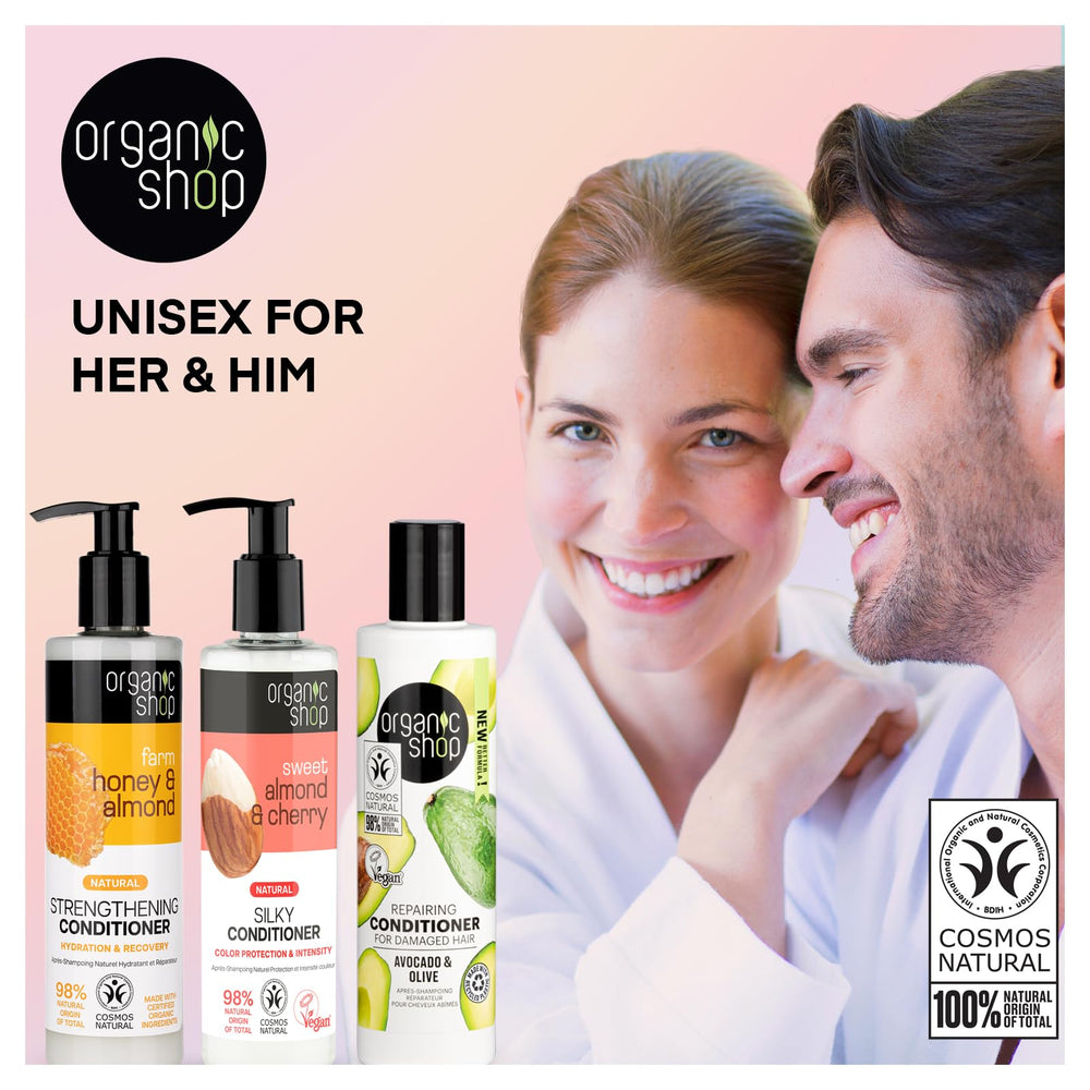 Organic Shop COSMOS Natural certification seal on product