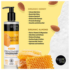 Organic Shop packaging box for Honey & Almond set showcasing eco-friendly design