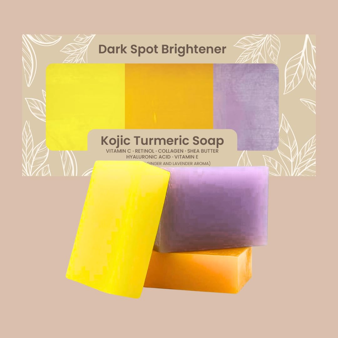Organic To Green Kojic Turmeric Soap packaging highlights eco-friendly design.