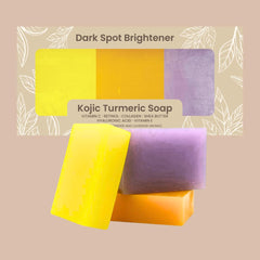 Organic To Green Kojic Turmeric Soap packaging highlights eco-friendly design.