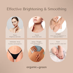 Organic To Green Kojic Turmeric Soap with retinol and vitamin E supports smoother skin texture.