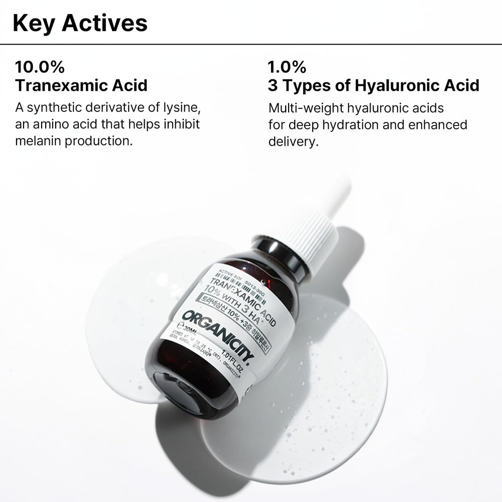 Organicity minimalist glass bottle packaging reflecting clean science-inspired skincare