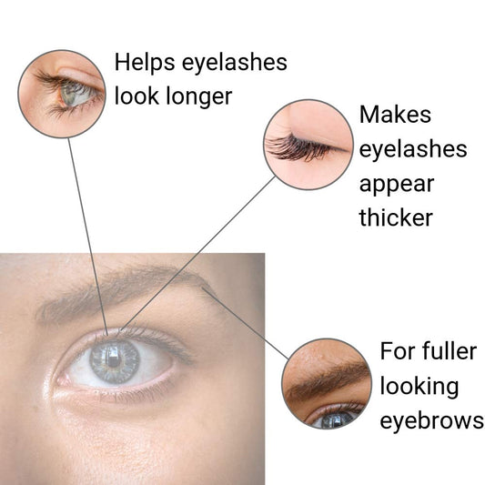 Organys Lash & Brow Serum applicator brush for precise lash line application.