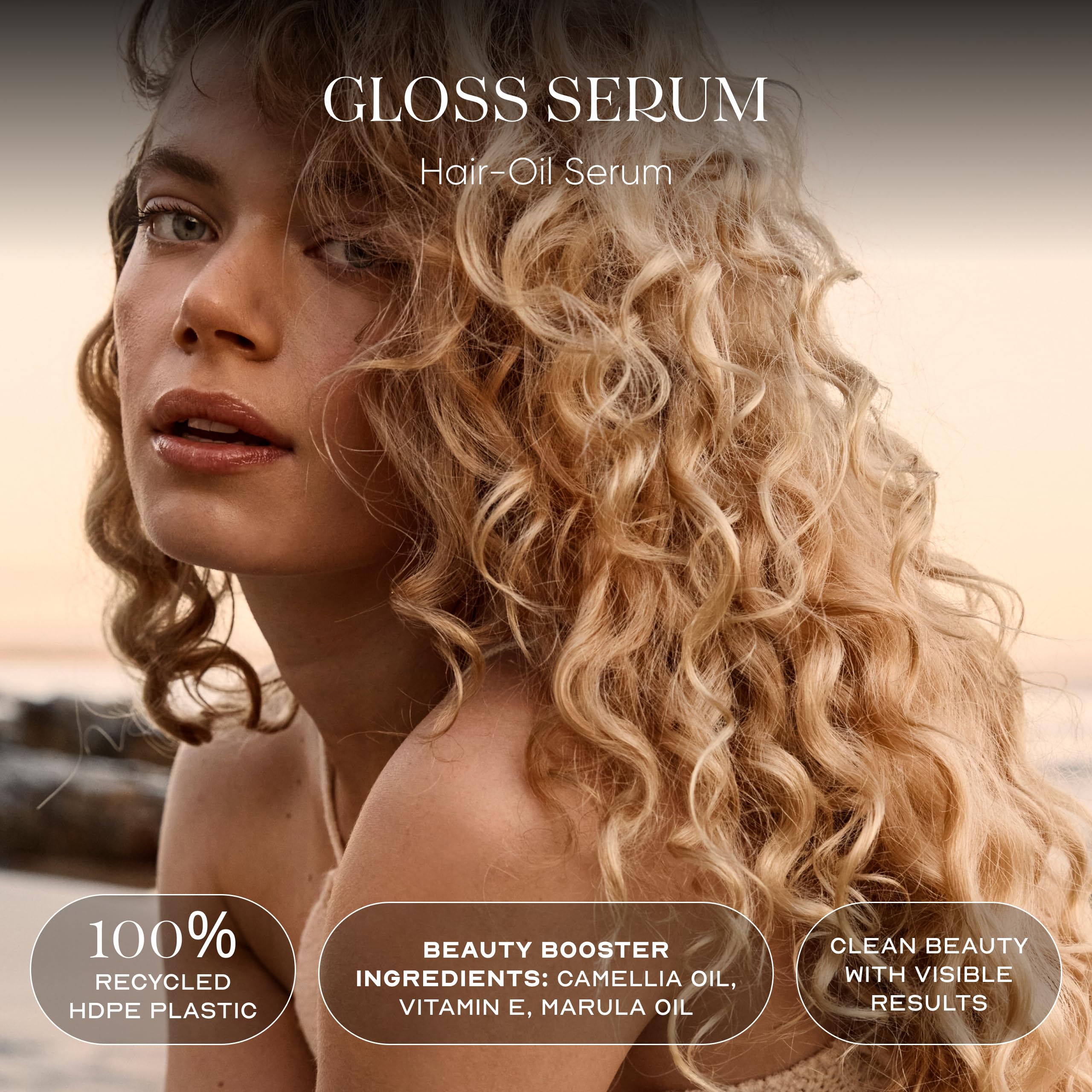 ORI LAB Gloss Serum bottle side view showing sleek, lightweight hydration.