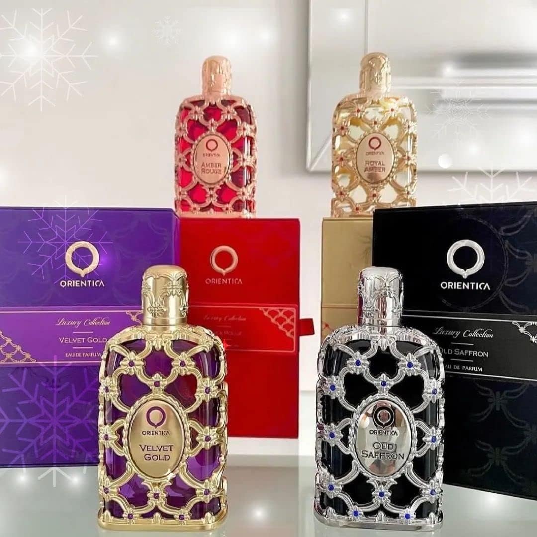 Orientica Royal Amber Discovery inner packaging with premium detailing.
