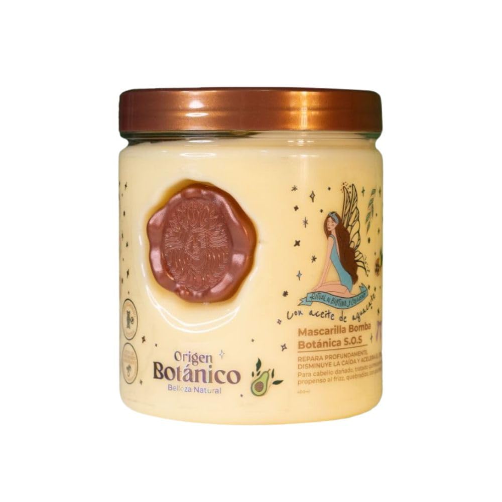Origen Botánico S.O.S. Botanical Bomb Mask 400 ml bottle for deep repair and nourishment