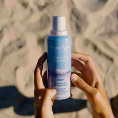 Fragrance-free Coastal wash alongside skincare products for gentle cleansing.